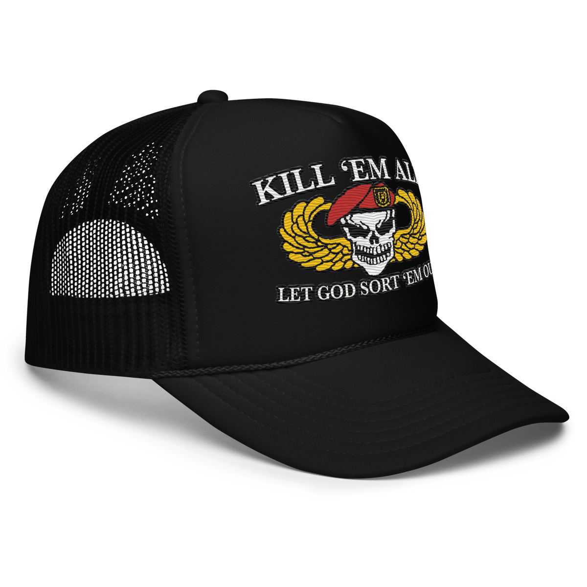 Kill ‘Em All Trucker Hat Death Rattle Market