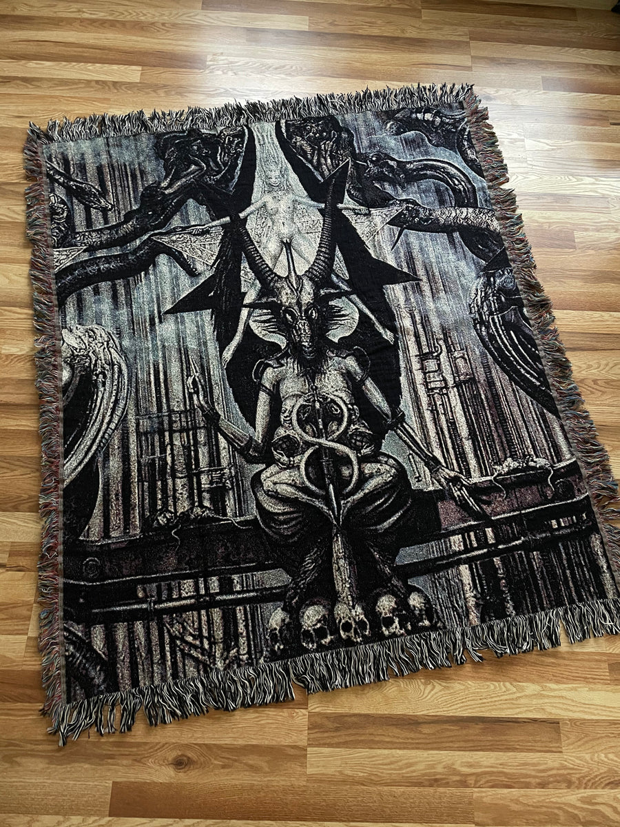 Giger Woven Tapestry / Blanket Death Rattle Market