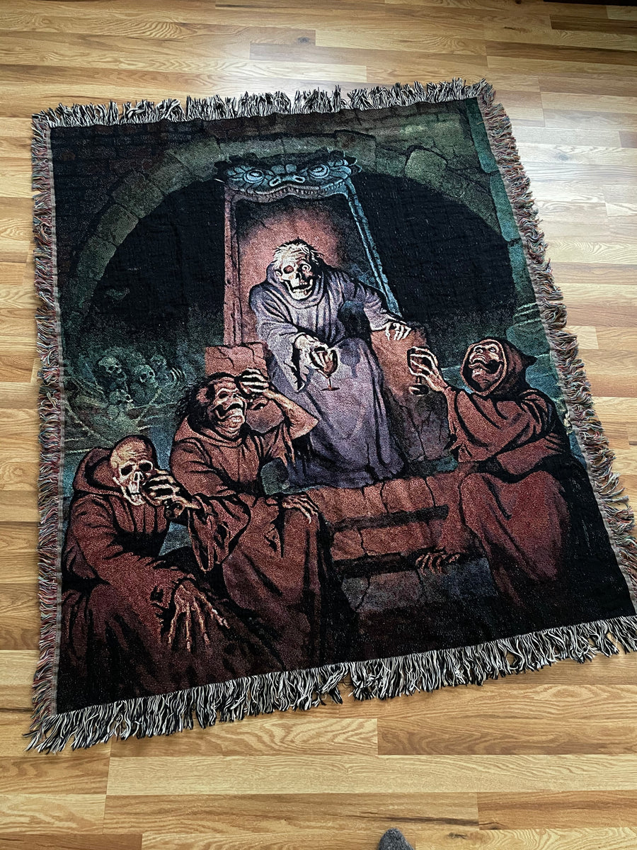 SALE Scream Bloody Gore Woven Tapestry / Blanket Death Rattle Market