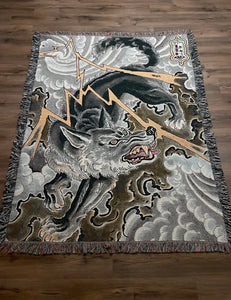 Tim Lehi - Wolf Woven Tapestry (Giant)