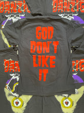 Load image into Gallery viewer, Comfort Colors Faded Black - God Don’t Like It Shirt
