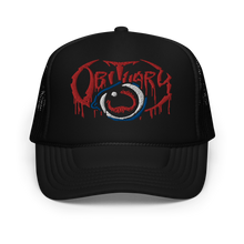 Load image into Gallery viewer, Cause of Death Embroidered Trucker Hat
