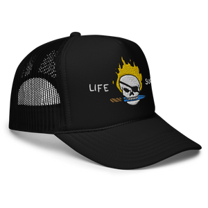 Life Sucks Embroidered Trucker Hat