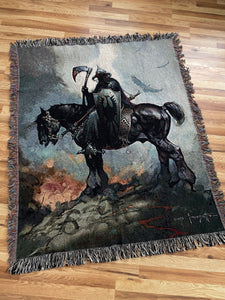 Death Rider - Woven Blanket / Tapestry
