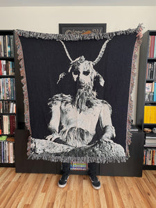 The Devil Rides Out Woven Blanket / Tapestry